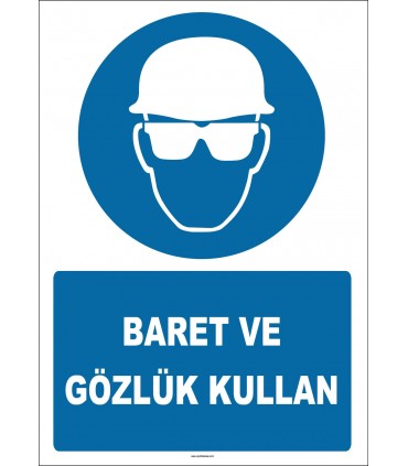 EF1453 - Baret ve Gözlük Kullan