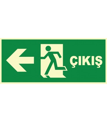 EF1464 - Fosforlu Acil Çıkış, Sol