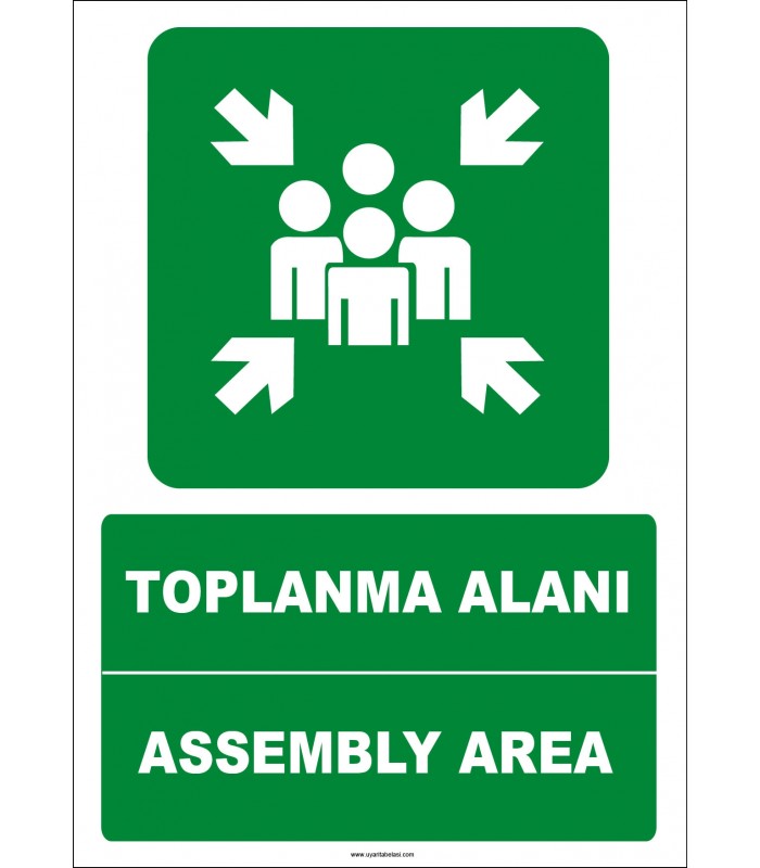 EF1475 - Türkçe İngilizce Toplanma Alanı, Assembly Area