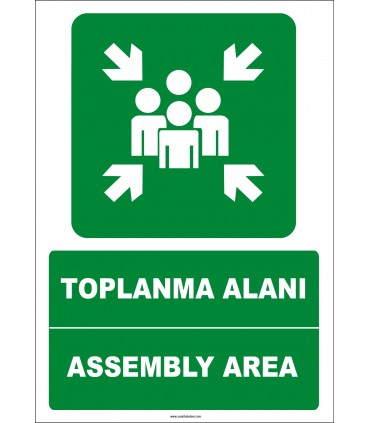 EF1475 - Türkçe İngilizce Toplanma Alanı, Assembly Area