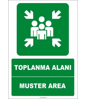EF1478 - Türkçe İngilizce Toplanma Alanı, Muster Area