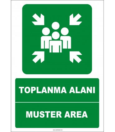 EF1478 - Türkçe İngilizce Toplanma Alanı, Muster Area
