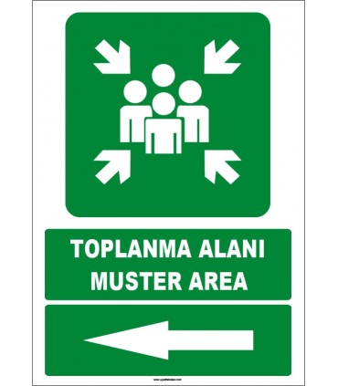 EF1492 - Türkçe İngilizce Toplanma Alanı, Muster Area, Sol Tarafta