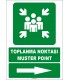 EF1495 - Türkçe İngilizce Toplanma Noktası, Muster Point, Sağ Tarafta