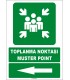 EF1496 - Türkçe İngilizce Toplanma Noktası, Muster Point, Sol Tarafta