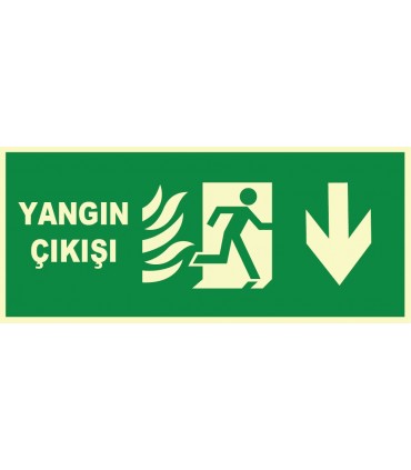 EF1515 - Yangın Çıkışı, Aşağı Ok